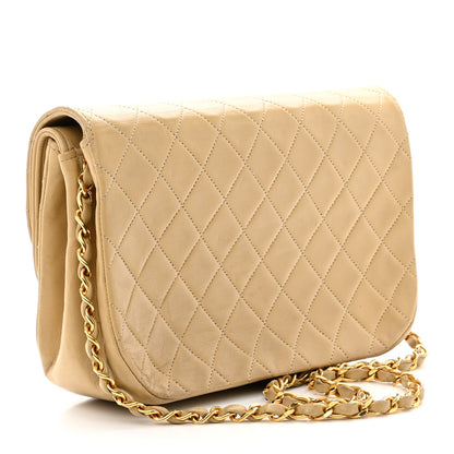 Chanel Lambskin Quilted Medium Single Flap Beige 3 of 12