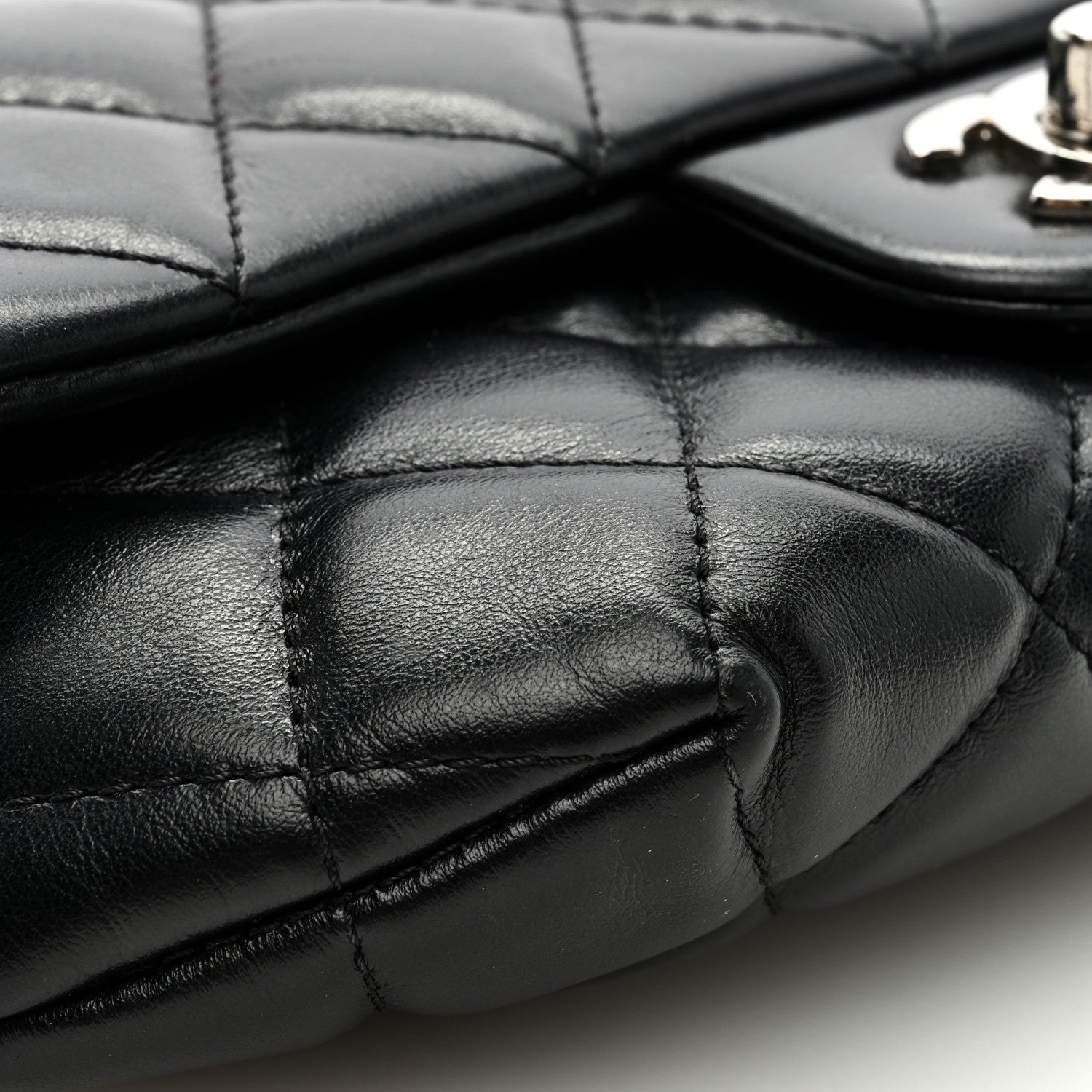 Chanel Calfskin Quilted CC Uniform Flap Belt Bag Black 8 of 9