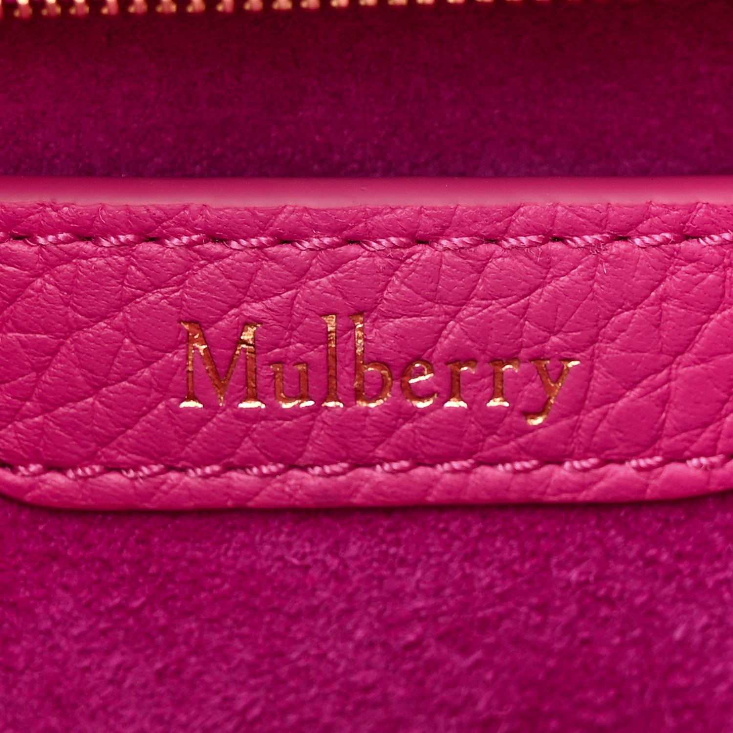 Mulberry Small Classic Grain Mini Zipped Bayswater Pink 6 of 9