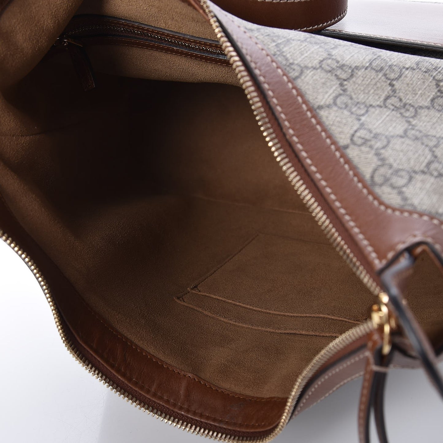 GG Supreme Monogram Linea A Hobo Brown