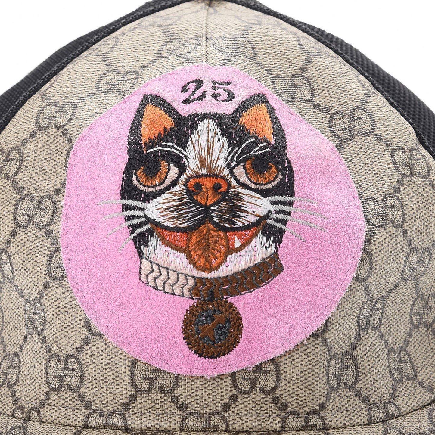 GG Supreme Monogram Bosco Patch Baseball Hat M Beige Malva