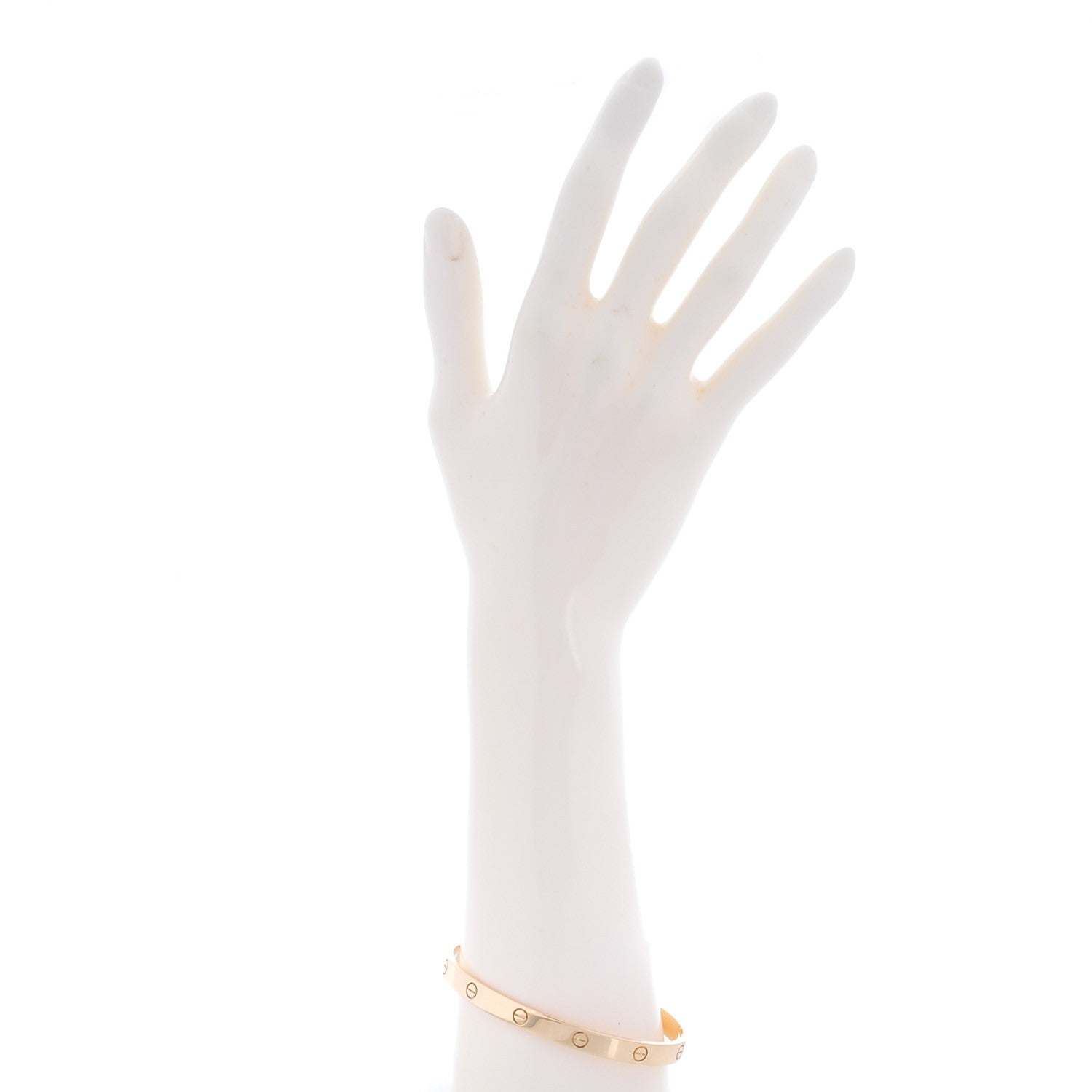 Cartier 18K Yellow Gold LOVE Cuff Bracelet 21 2 of 4