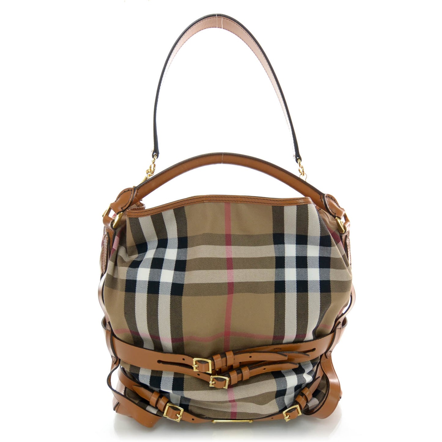 House Check Bridle Calfskin Medium Gosford Hobo