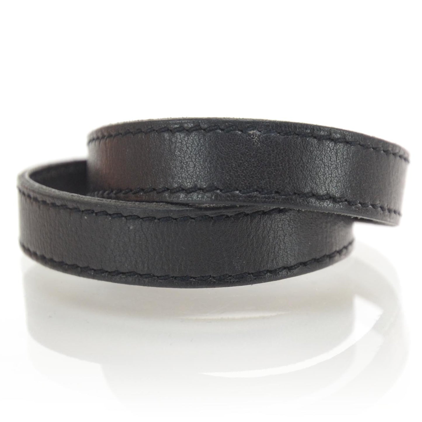 Box Kelly Double Tour Bracelet Black GHW