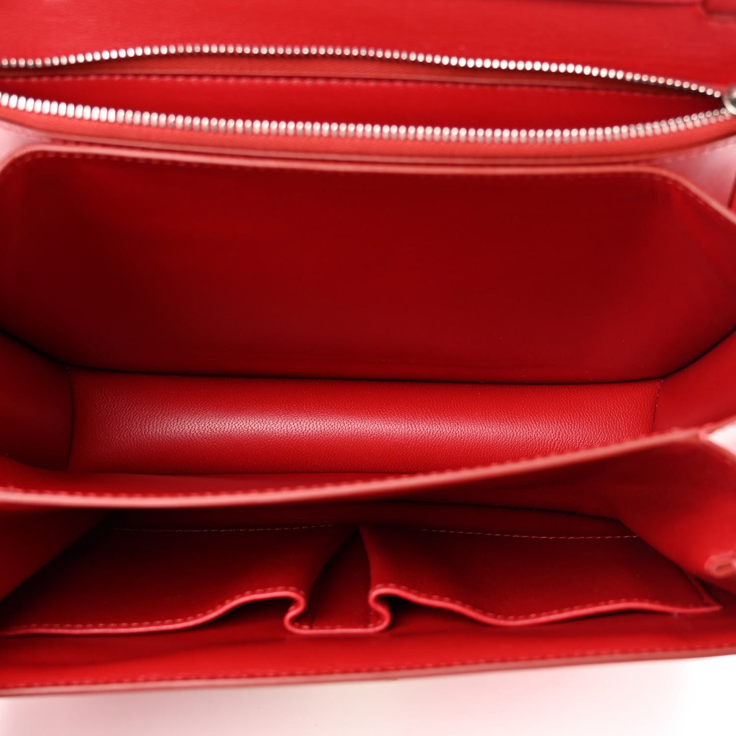 Box Calfskin Medium Classic Box Flap Bag Red