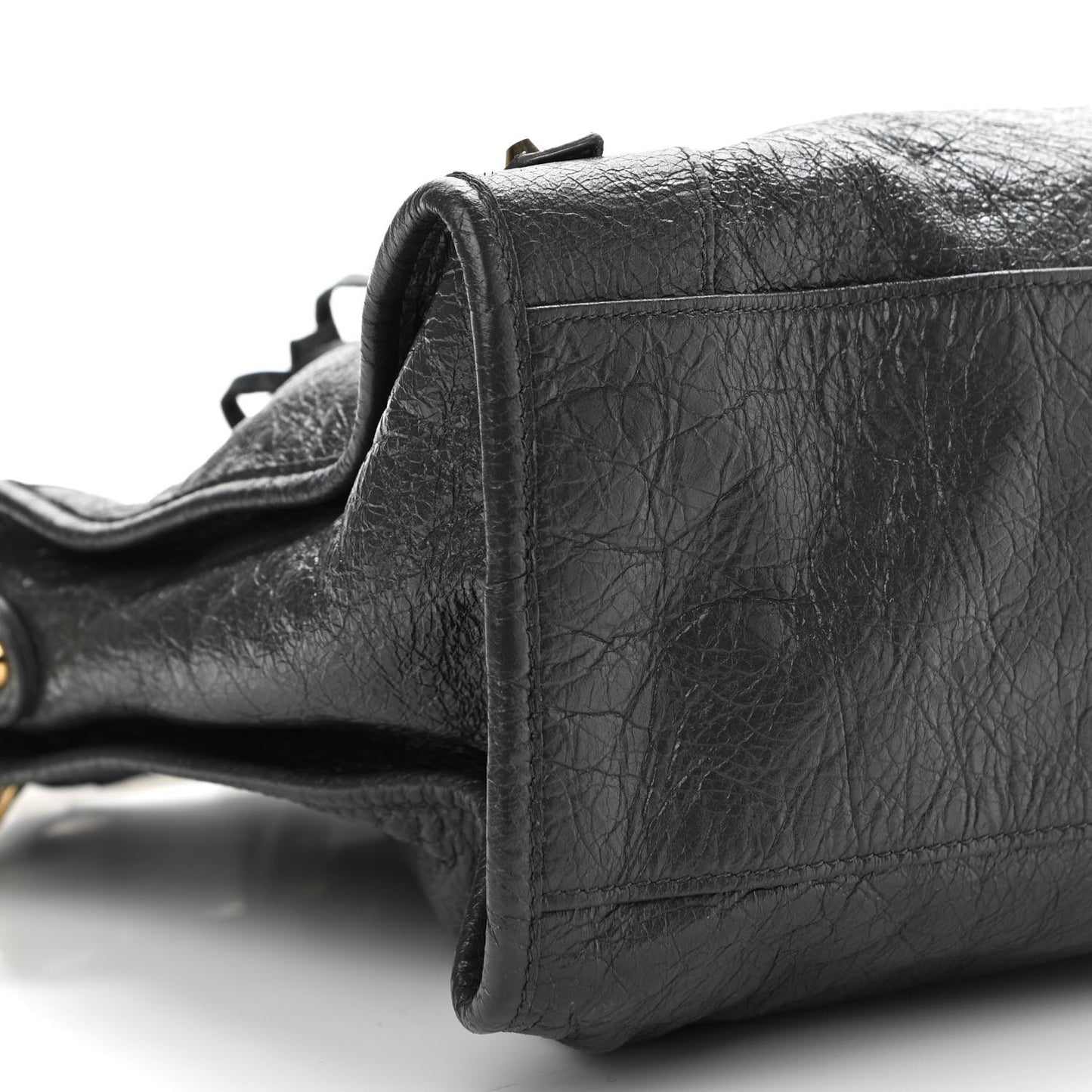 Agneau Classic Gold Hardware City Gris Fossile Anthracite
