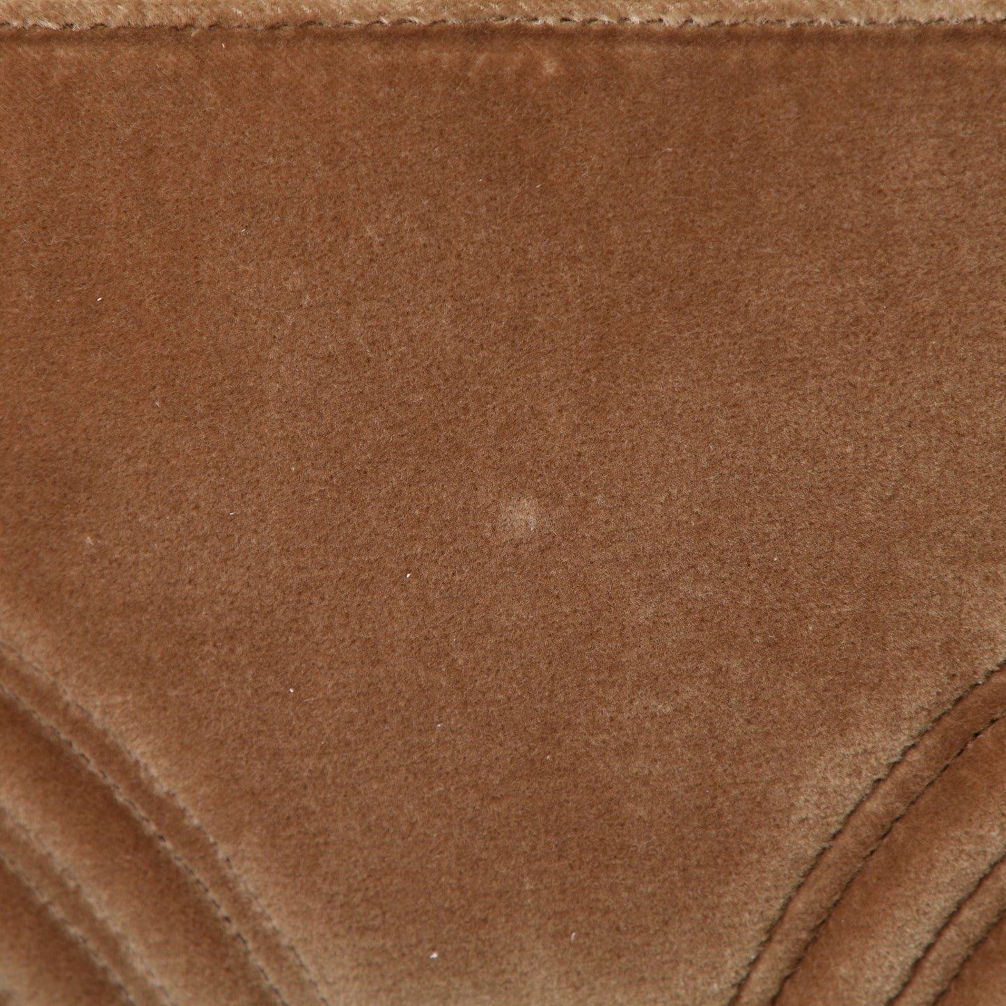 Velvet Matelasse Medium GG Marmont Shoulder Bag Taupe
