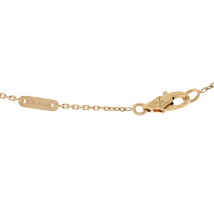 Van Cleef & Arpels 18K Yellow Gold Diamond Mini Frivole Pendant Pave Necklace 4 of 4