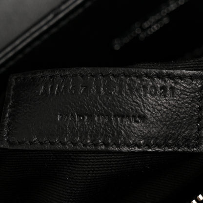 Saint Laurent Calfskin Y Quilted Monogram Medium Loulou Chain Satchel Black 7 of 13