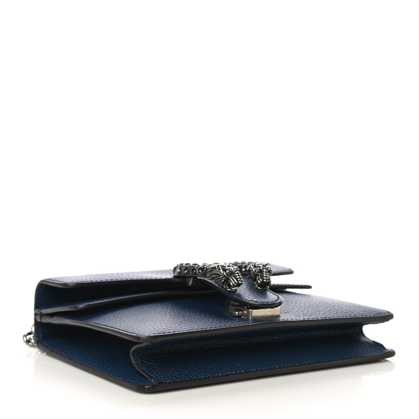 Dollar Calfskin Crystal Mini Dionysus Shoulder Bag Blue Agata Montana Sapphire