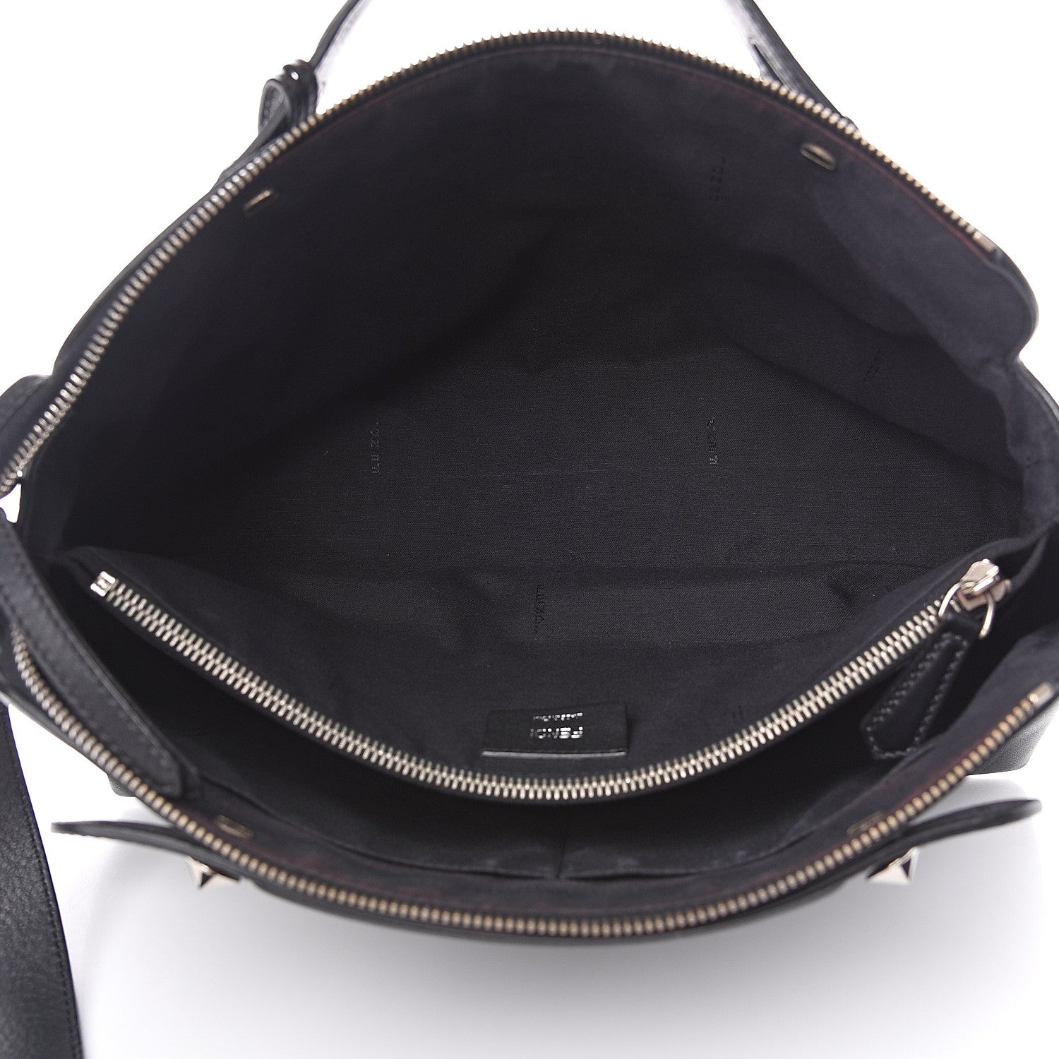 Fendi Vitello Dolce Large By The Way Boston Bag Black 4 of 12