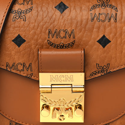 MCM Visetos Mini Patricia Crossbody Bag Cognac 8 of 10