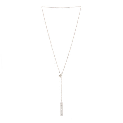 Cartier 18K White Gold Diamond LOVE Lariat Necklace 2 of 5