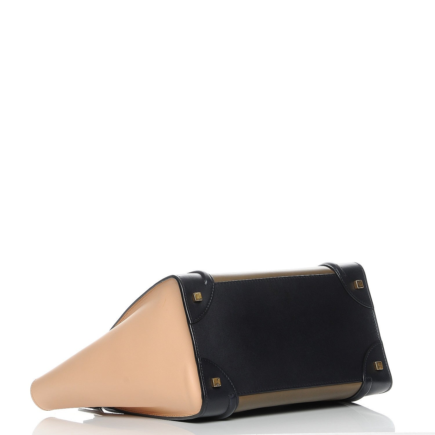 Celine Satin Calfskin Mini Tri-Color Luggage Anthracite 4 of 8