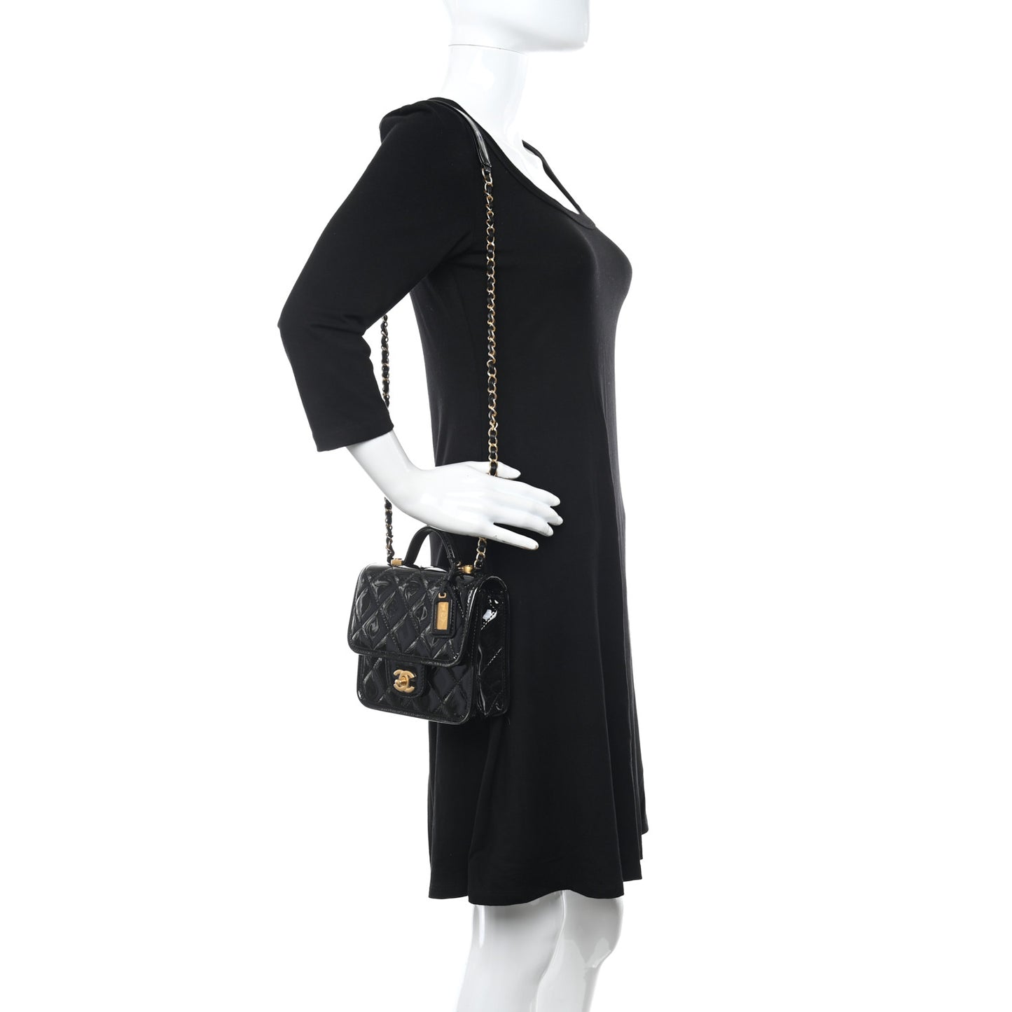 Patent School Memory Mini Top Handle Flap Black