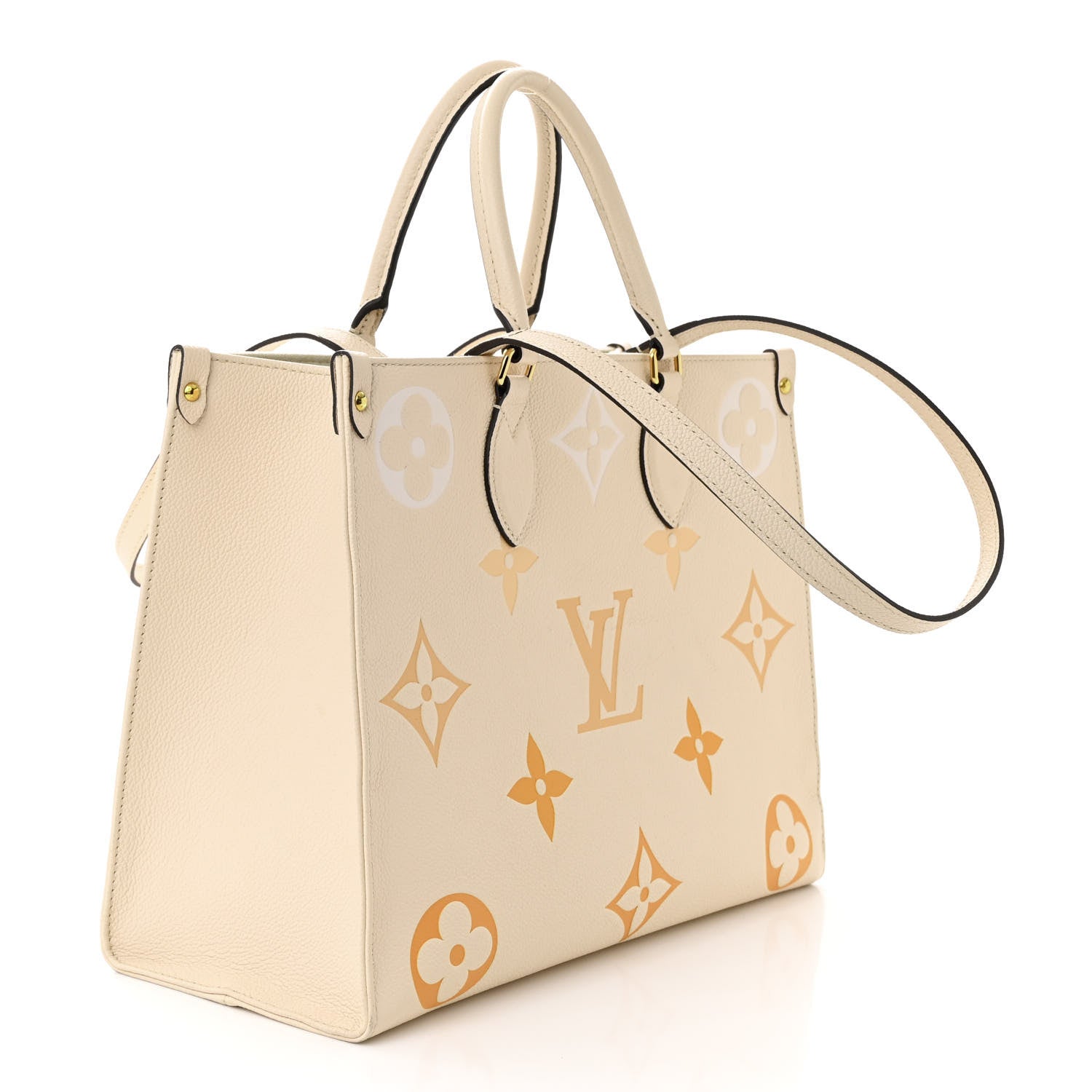 Louis Vuitton Empreinte Monogram Giant By The Pool Onthego MM Cream Saffron 3 of 12