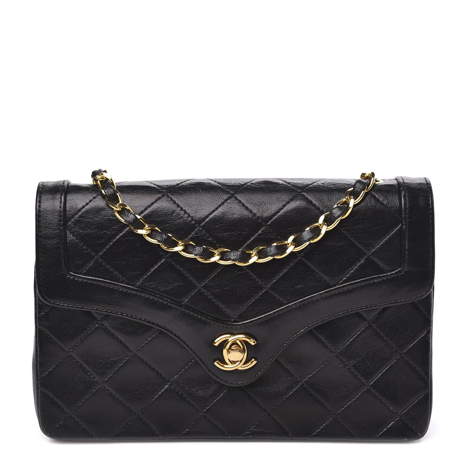 Chanel Lambskin Quilted Mini Flap Black 1 of 15