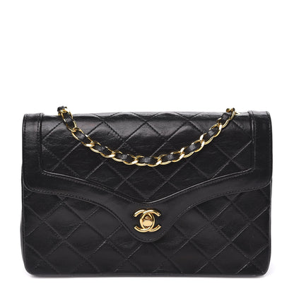 Chanel Lambskin Quilted Mini Flap Black 1 of 15