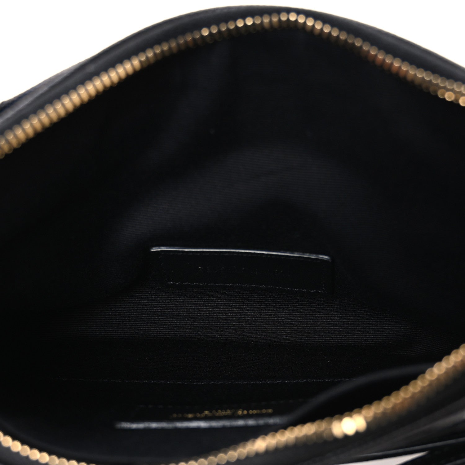 Saint Laurent Grain De Poudre Chevron Monogram Large Bill Pouch Black 5 of 8