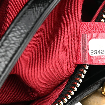 Chanel Aged Calfskin Quilted Small Gabrielle Logo Hobo Black 7 of 10