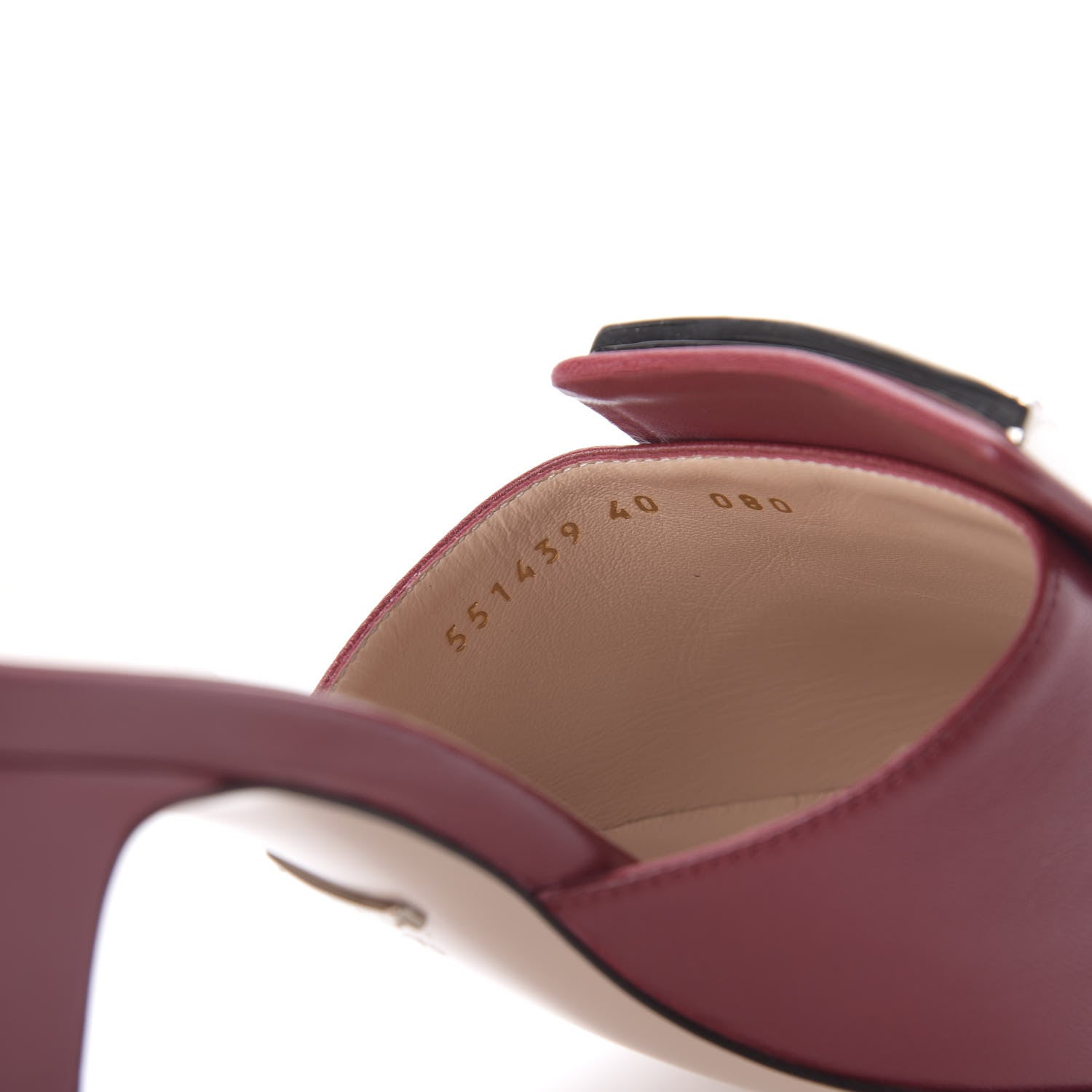 Gucci Malaga Kid Crystal Square G Madelyn Mules 40 Romantic Cerise 8 of 9