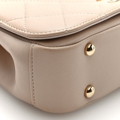 Chanel Lambskin Mini Carry Chic Flap Beige 9 of 10