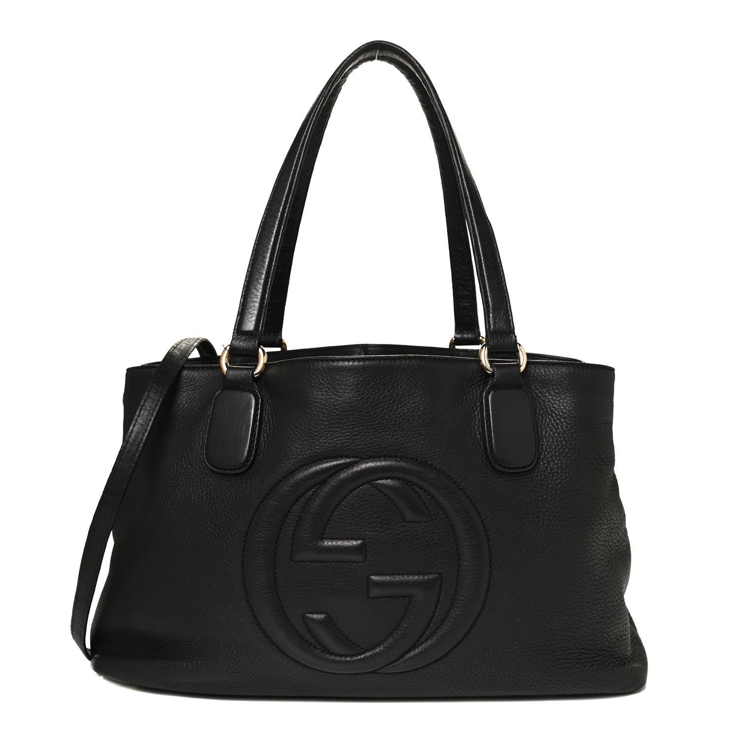 Gucci Cellarius Calfskin Medium Soho Working Tote Black 1 of 12