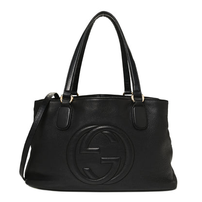 Gucci Cellarius Calfskin Medium Soho Working Tote Black 1 of 12
