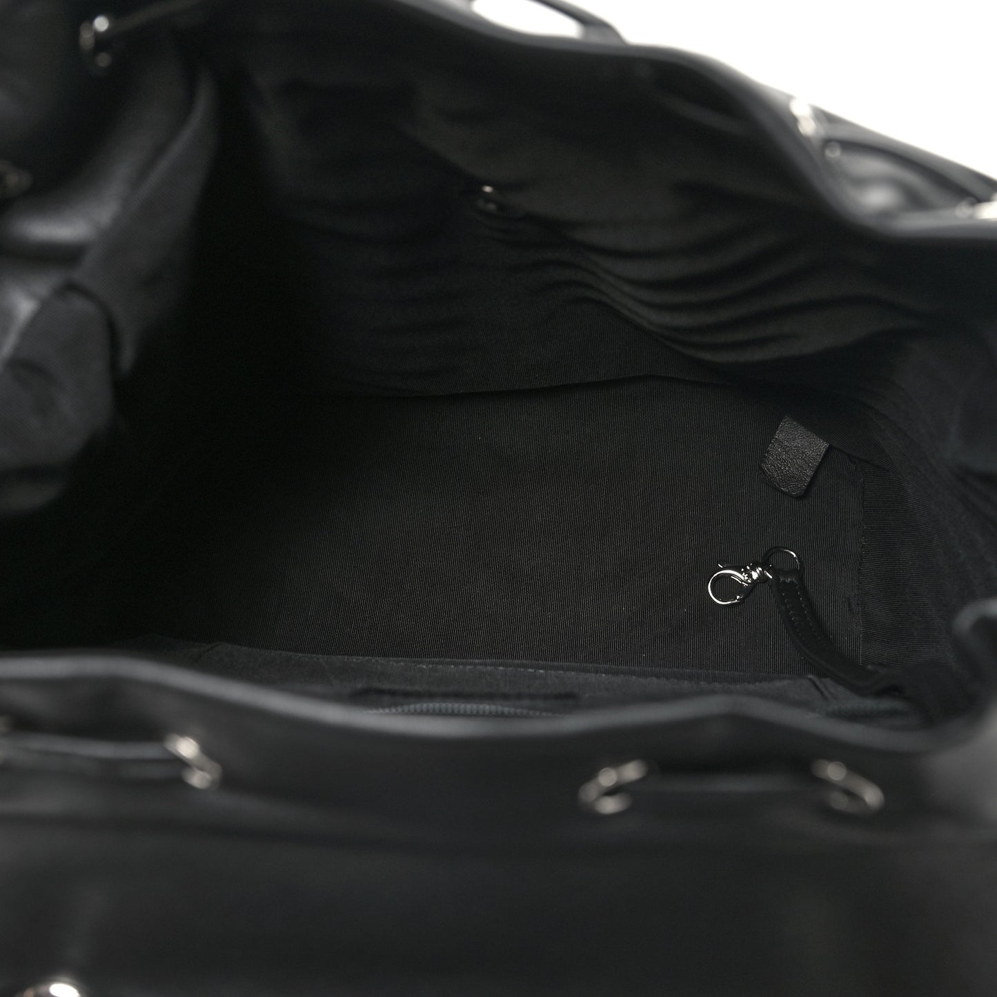 Calfskin Chevron Quilted Large Urban Spirit Backpack Black