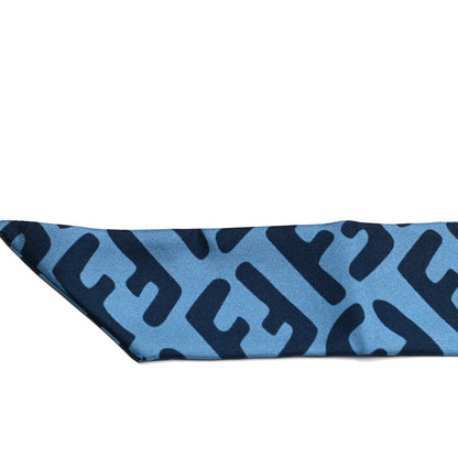 Fendi Silk Wrappy Bandeau Blue 5 of 5