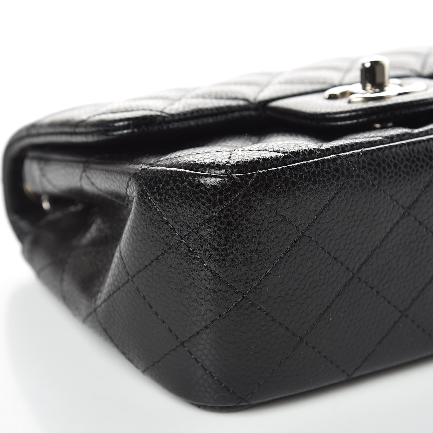 Chanel Caviar Quilted Mini Square Flap Black 8 of 9