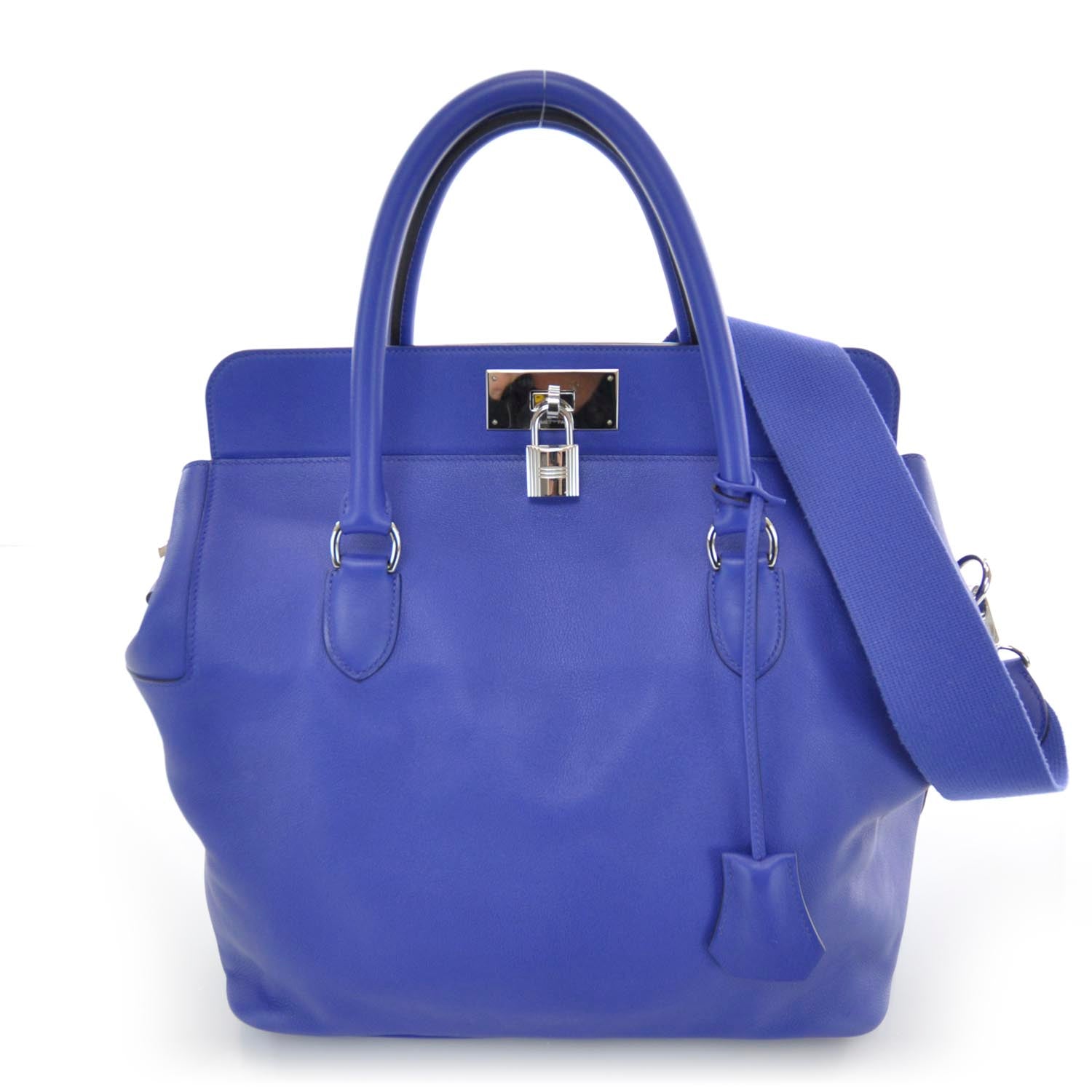 Hermes Swift Toolbox 33 Bleu Electrique 1 of 9