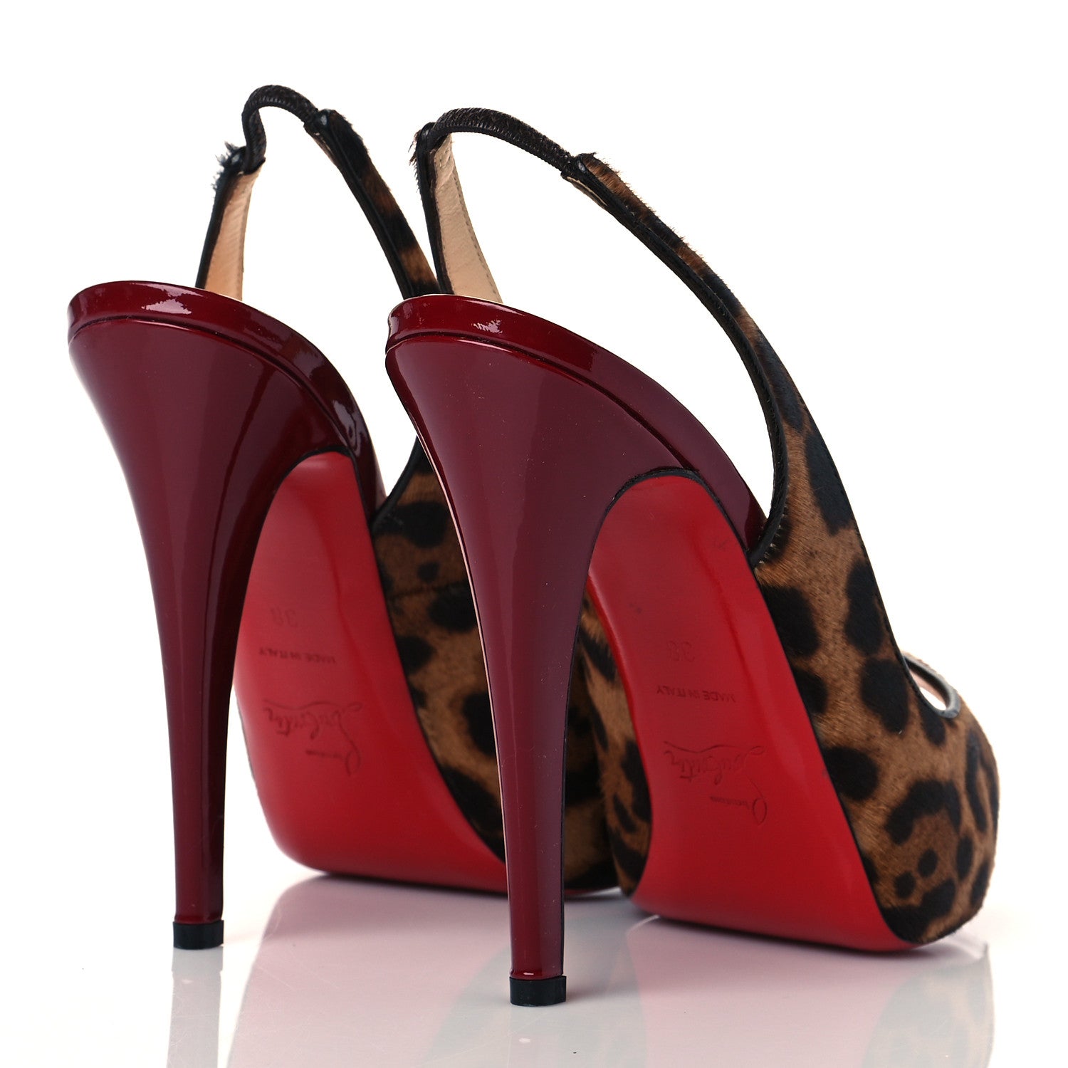 Christian Louboutin Calf Hair Leopard Very Prive 120 Pumps 38 4 of 9