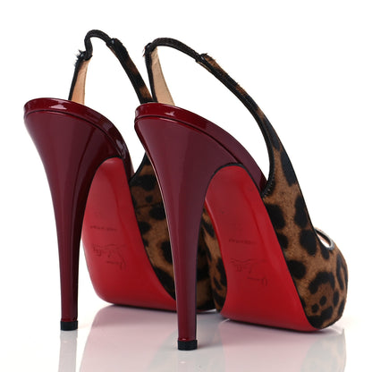 Christian Louboutin Calf Hair Leopard Very Prive 120 Pumps 38 4 of 9