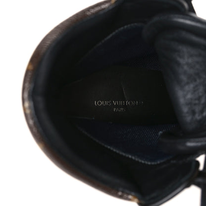 Louis Vuitton Suede Calfskin Monogram Star Trail Ankle Boots 39 Black 8 of 8