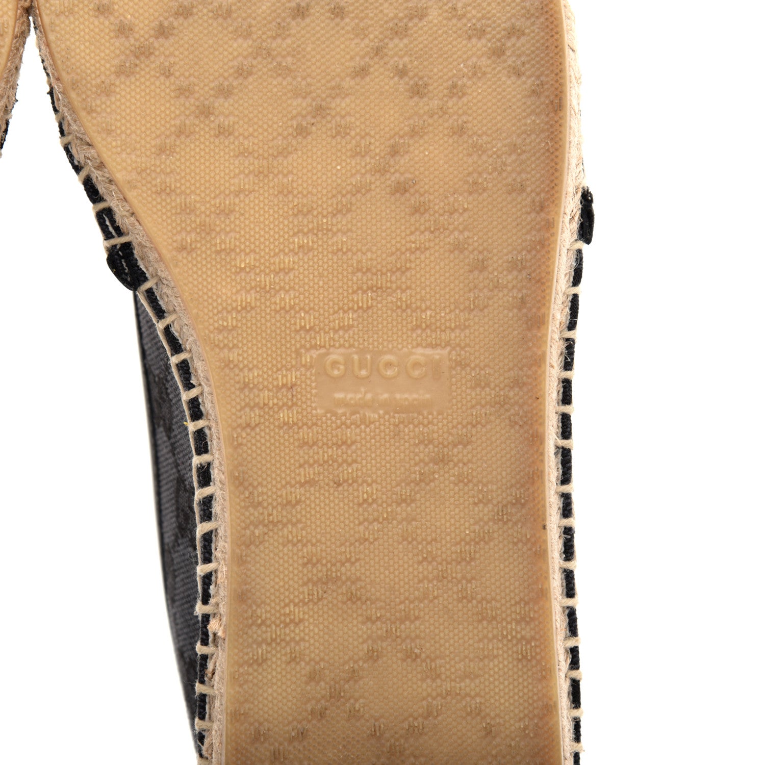 Gucci Monogram Espadrilles 37.5 Black 6 of 9