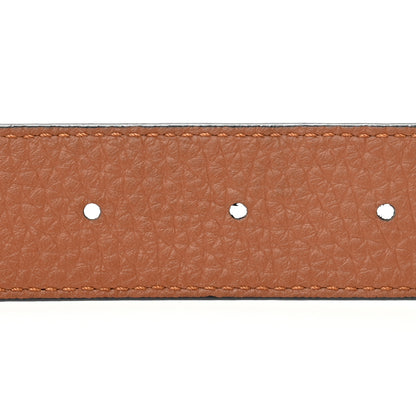 Louis Vuitton Taurillon Calfskin 30mm LV Initiales Reversible Belt 75 30 Black 4 of 6