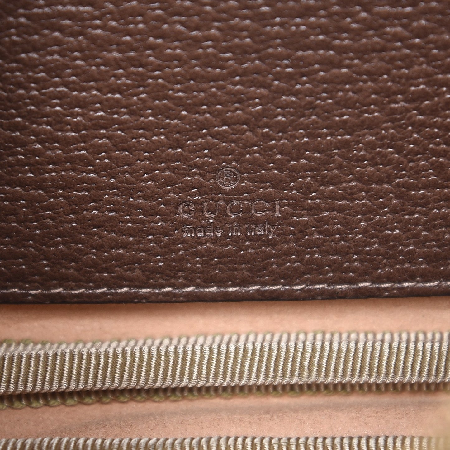 GG Supreme Monogram Ophidia Belted iPhone Case 85 34 Dark Brown