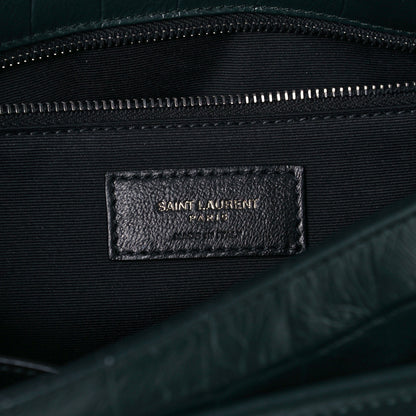 Saint Laurent Crocodile Embossed Calfskin Monogram Medium Niki Chain Satchel Algea 7 of 11
