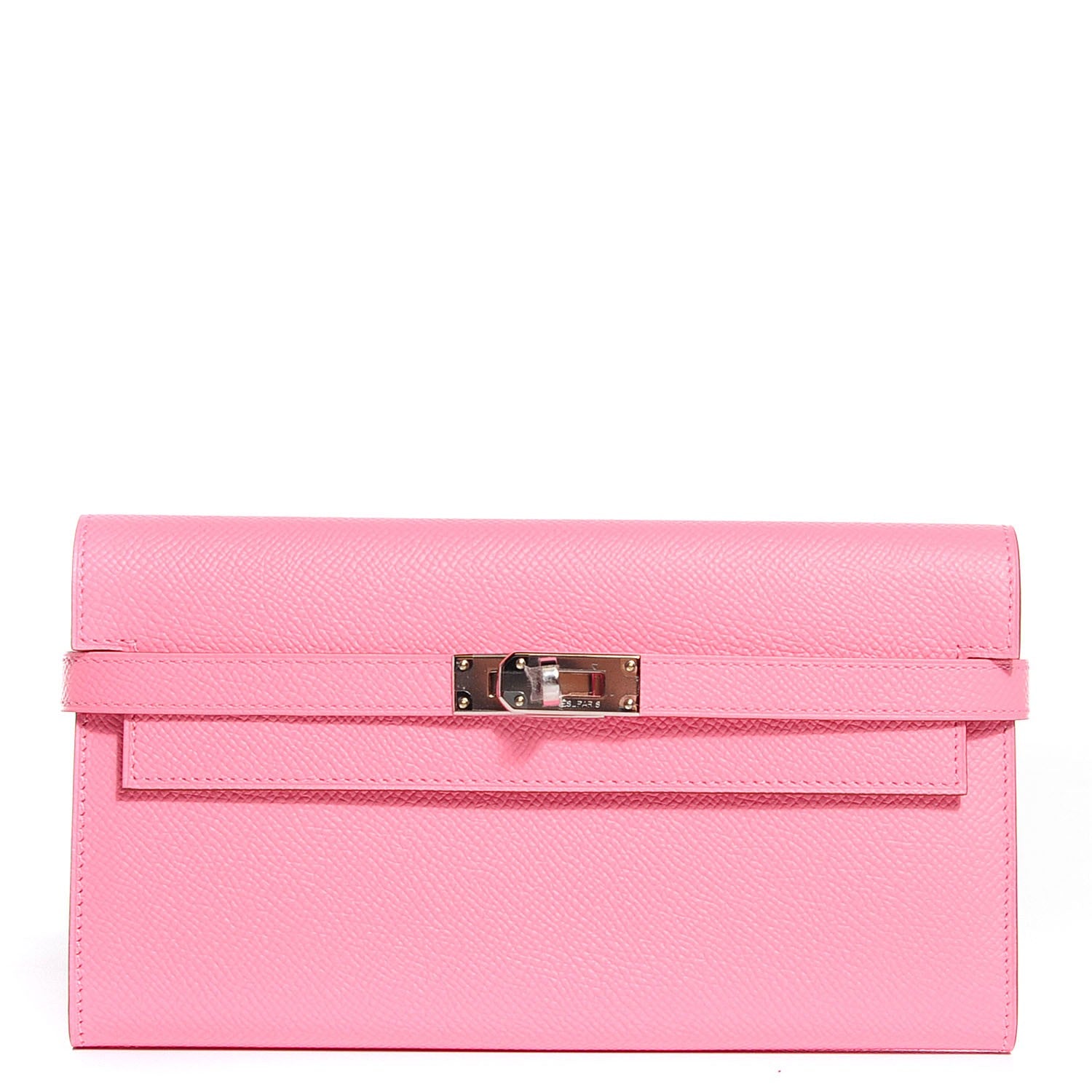 Hermes Epsom Kelly Longue Wallet Rose Confetti 1 of 16