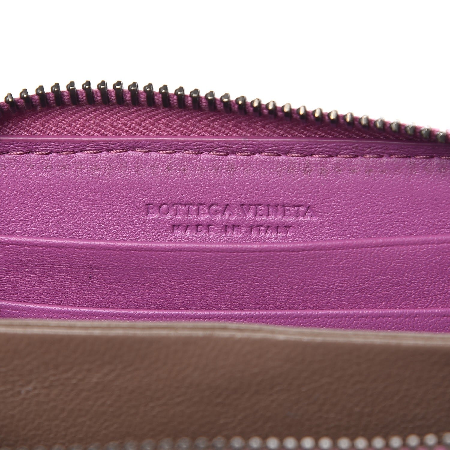 Bottega Veneta Nappa Intrecciato Zip Around Coin Purse Peony 6 of 7