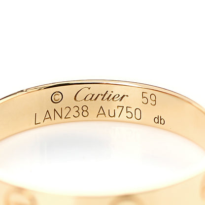 Cartier 18K Yellow Gold 3.5mm LOVE Wedding Band Ring 59 8.75 4 of 5