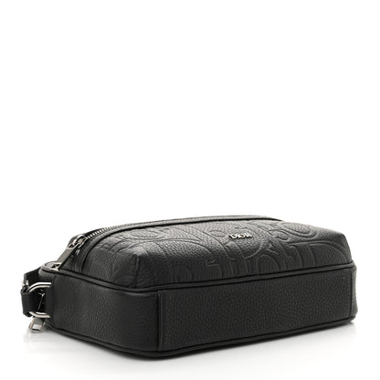 Christian Dior Grained Calfskin Embossed Dior Gravity Rider Zipped 2.0 Messenger Black 4 of 12