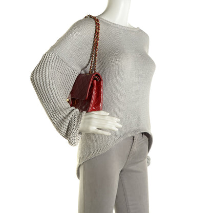 Chanel Lambskin Quilted Medium Double Flap Red 2 of 9