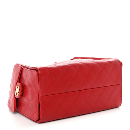 Chanel Caviar Quilted Small Chanel 25 Handbag Dark Red 4 of 10