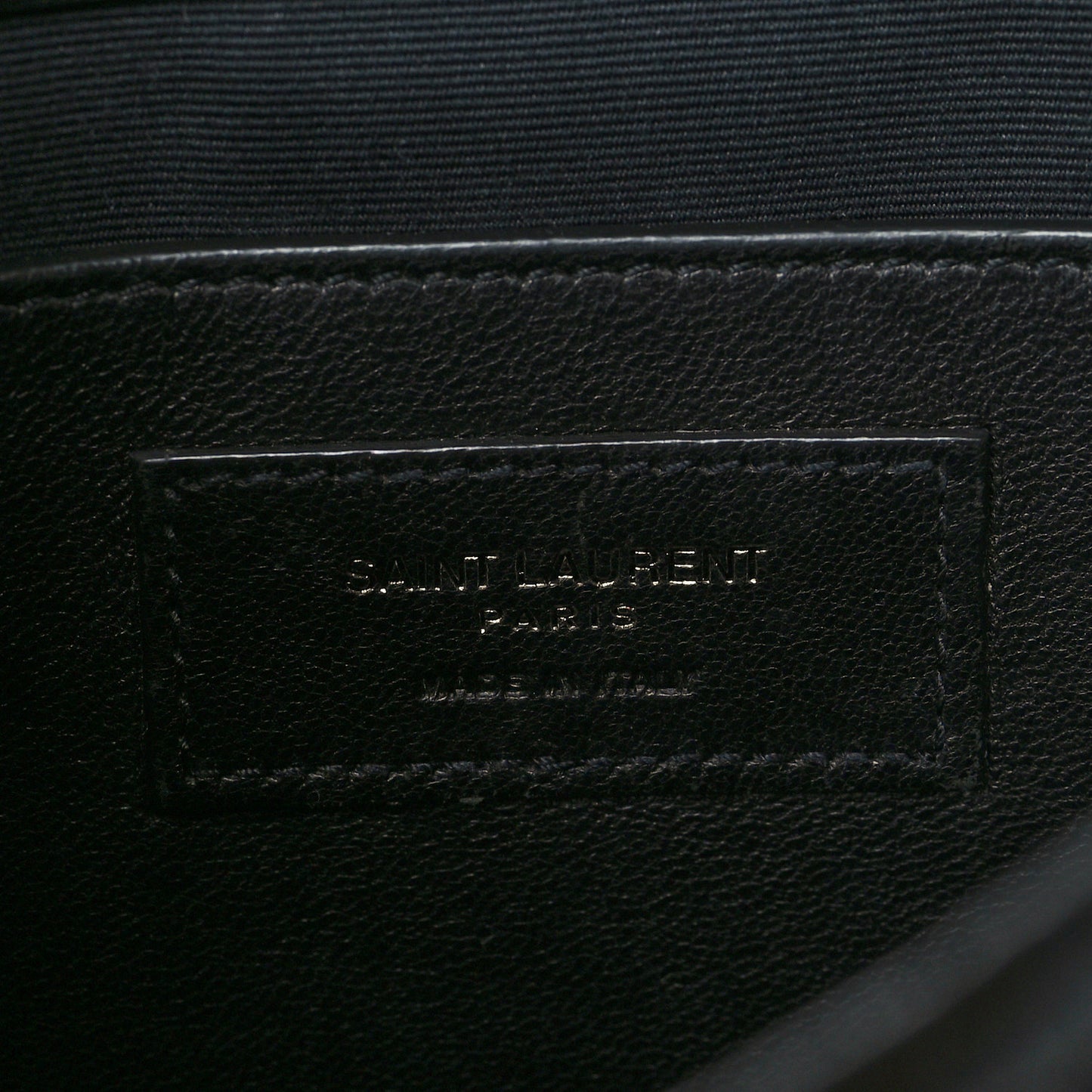 Crinkled Calfskin Matelasse Monogram Baby Niki Chain Satchel Black