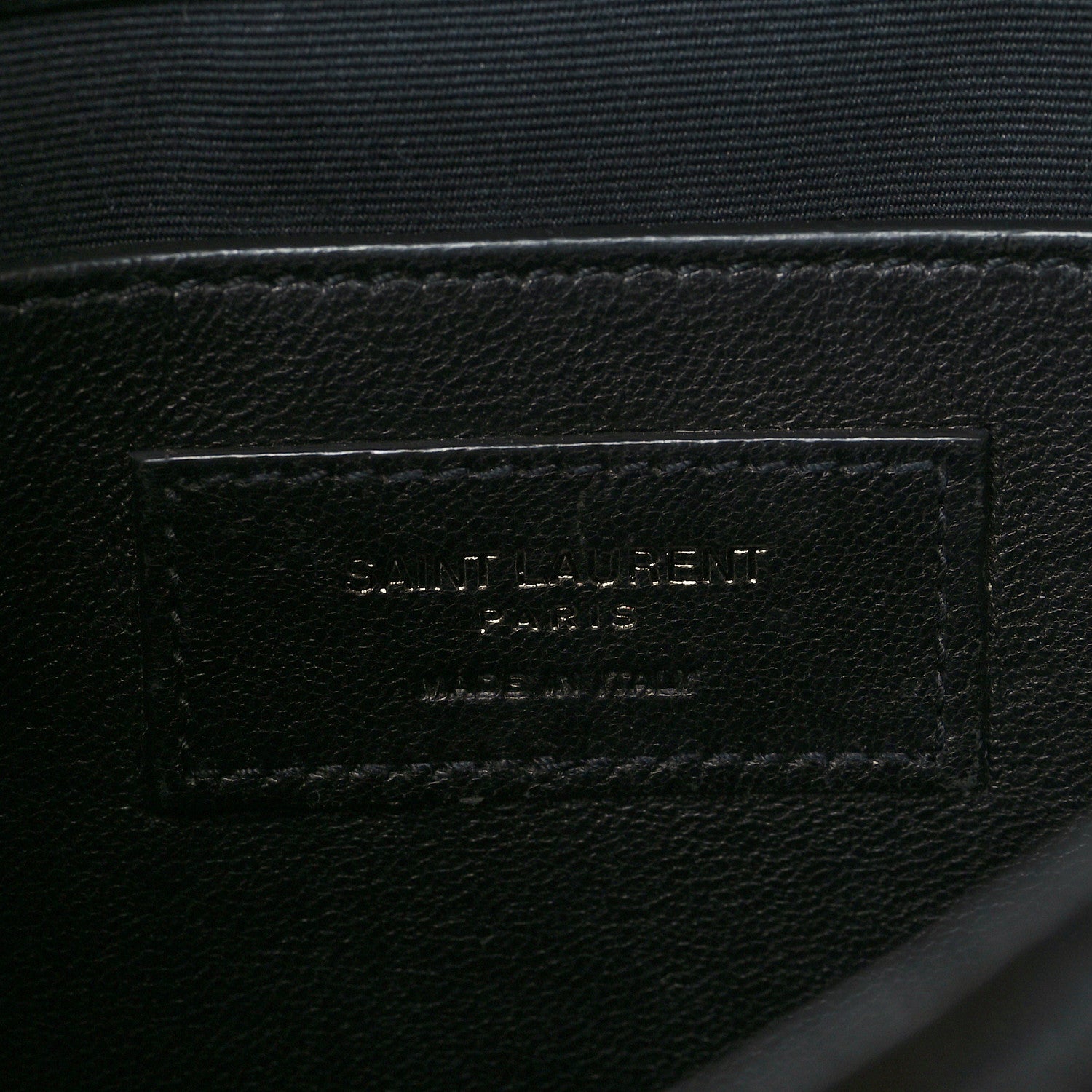 Saint Laurent Crinkled Calfskin Matelasse Monogram Baby Niki Chain Satchel Black 6 of 6