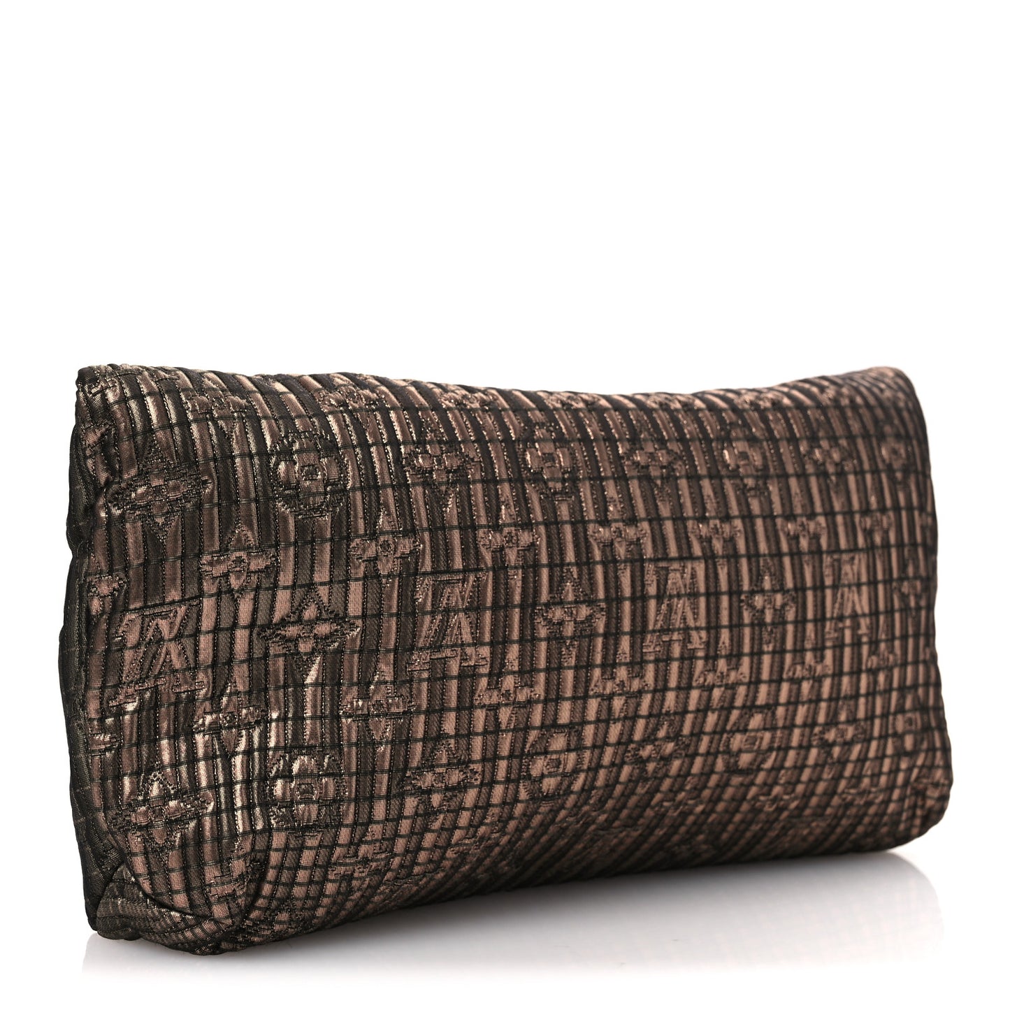 Jacquard Quilted Monogram Altair Clutch Bronze