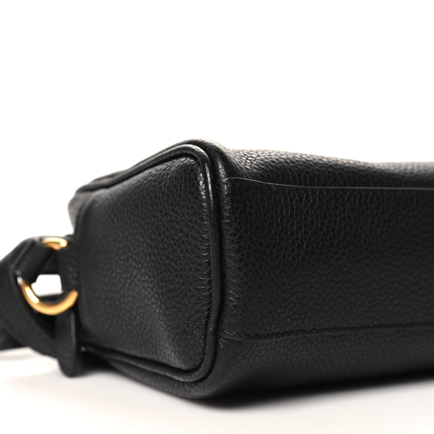 Calfskin Travel Camera Crossbody Bag Black