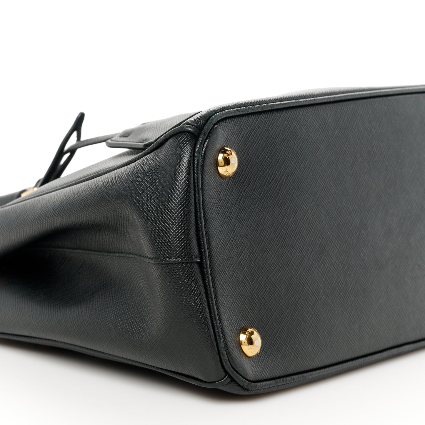 Saffiano Small Galleria Double Zip Tote Black